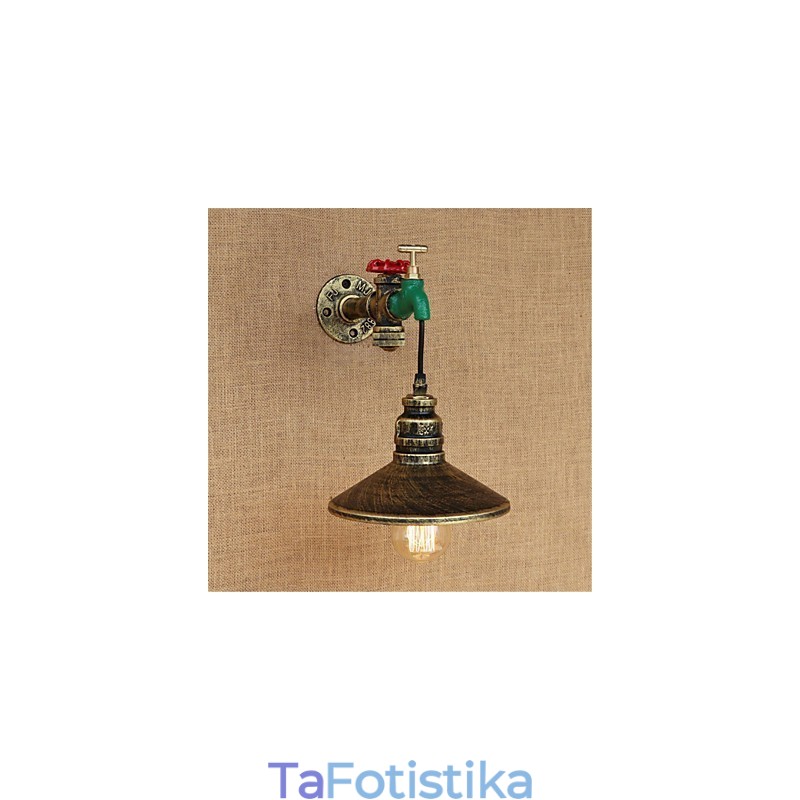Country Novelty Retro Painting χαρακτηριστικό για Mini Style Ambient Light Απλίκες τοίχου Φωτιστικό τοίχου