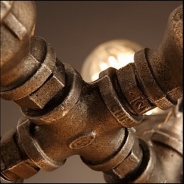 Κρεμαστό πολυέλαιος American Industrial Water Pipe ρετρό στυλ Wind 7 Light
