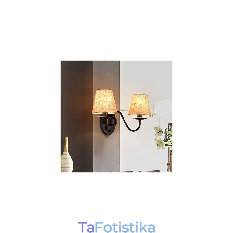 Ρουστίκ Lodge Simple Vintage Πίνακας Χαρακτηριστικό Φωτιστικό Περιβάλλοντος Απλίκες τοίχου Φωτιστικό τοίχου