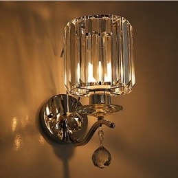 Crystal Modern Contemporary Electroplated Feature Uplight Απλίκες τοίχου Φωτιστικό τοίχου