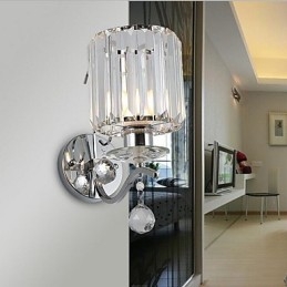 Crystal Modern Contemporary Electroplated Feature Uplight Απλίκες τοίχου Φωτιστικό τοίχου