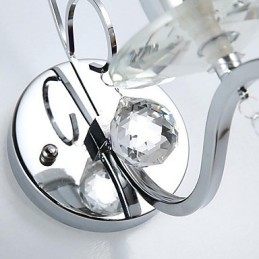 Crystal Modern Contemporary Electroplated Feature Uplight Απλίκες τοίχου Φωτιστικό τοίχου