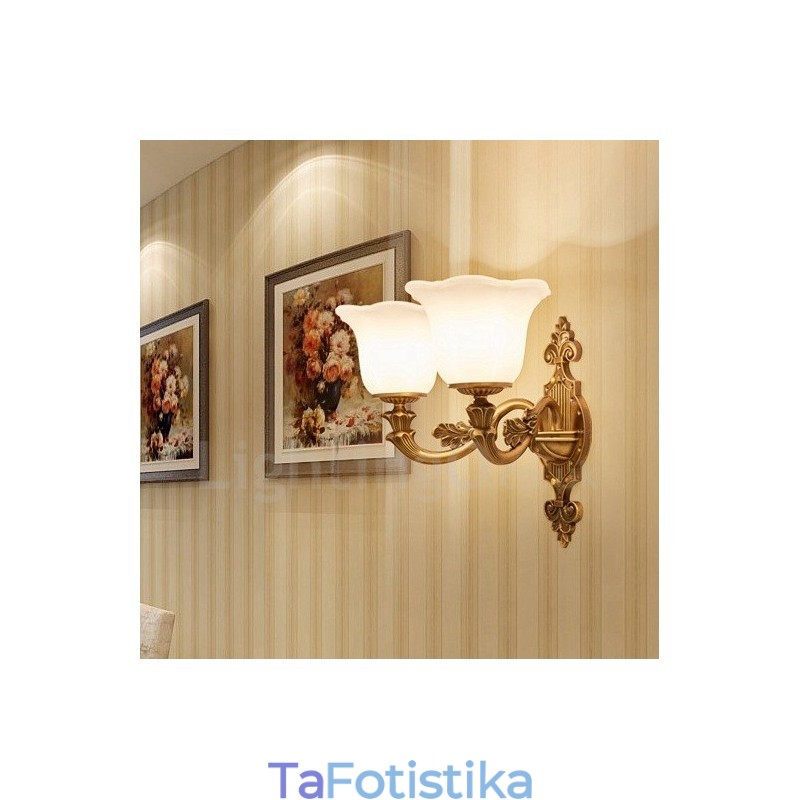 2 ελαφρύ παραδοσιακό κλασικό σαλόνι Τραπεζαρία Κρεβατοκάμαρα Μεταλλικές πολυτελείς εσωτερικές απλίκες τοίχου