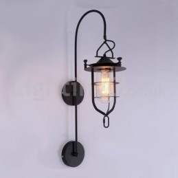 Ρετρό επιτοίχιο φωτιστικό αποβάθρας Black Wharf Wall Lights Dock Sconce Εστιατόριο Σαλόνι Cafe Bar Κατάστημα ρούχων