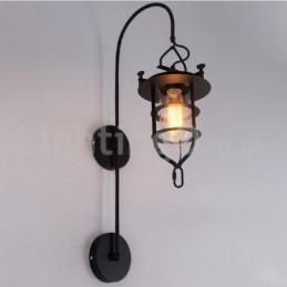 Ρετρό επιτοίχιο φωτιστικό αποβάθρας Black Wharf Wall Lights Dock Sconce Εστιατόριο Σαλόνι Cafe Bar Κατάστημα ρούχων