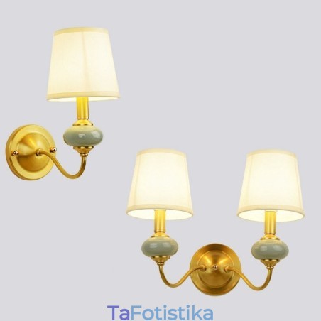 Pure Brass Luxurious Rustic Retro Vintage Brass Ceramics Φωτιστικό τοίχου με κεριά με γυάλινη απόχρωση Ειδικό για εκθεσιακό χώρο γραφείου ξενοδοχείου Σαλόνι Τραπεζαρία Pure Brass Luxurious Rustic Retro Vintage Brass Ceramics Φωτιστικό τοίχου με κεριά με γυάλινη απόχρωση Ειδικό για εκθεσιακό χώρο γραφείου ξενοδοχείου Σαλόνι Τραπεζαρία