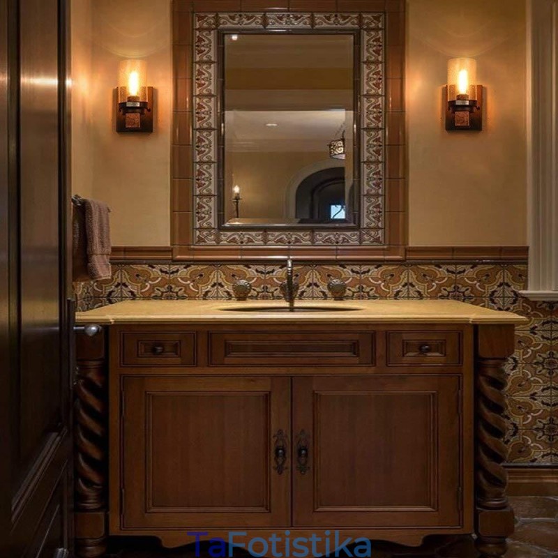 1 ελαφρύ vintage ξύλινο φωτιστικό τοίχου σε βιομηχανικό στυλ για Wind Bar Loft Coffee Restaurant