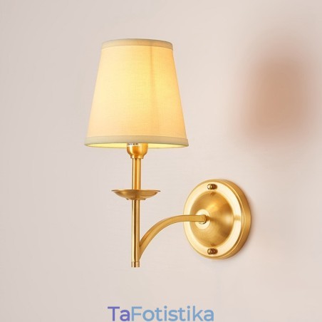 Καθαρό ορείχαλκο Πολυτελές Ρουστίκ Ρετρό Vintage 1 Φωτιστικό τοίχου με κερί με υφασμάτινη απόχρωση Ειδικό για εκθεσιακό χώρο κρεβατοκάμαρας ξενοδοχείου Σαλόνι Τραπεζαρία Καθαρό ορείχαλκο Πολυτελές Ρουστίκ Ρετρό Vintage 1 Φωτιστικό τοίχου με κερί με υφασμάτινη απόχρωση Ειδικό για εκθεσιακό χώρο κρεβατοκάμαρας ξενοδοχείου Σαλόνι Τραπεζαρία