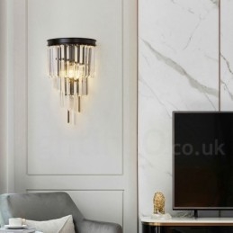 Μοντέρνο Luxury Κ9 Κρυστάλλινο Φωτιστικό Τοίχου με Κρυστάλλινη Απόχρωση
