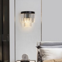 Μοντέρνο Luxury Κ9 Κρυστάλλινο Φωτιστικό Τοίχου με Κρυστάλλινη Απόχρωση