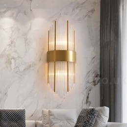 Μοντέρνο Luxury Κ9 Κρυστάλλινο Φωτιστικό Τοίχου με Κρυστάλλινη Απόχρωση