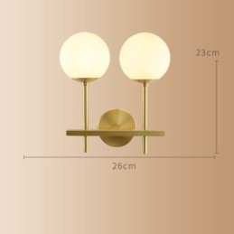 Modern Molecules Bean Light Wall με απόχρωση Ball Glass