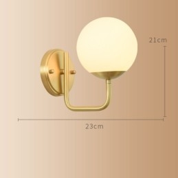 Modern Molecules Bean Light Wall με απόχρωση Ball Glass