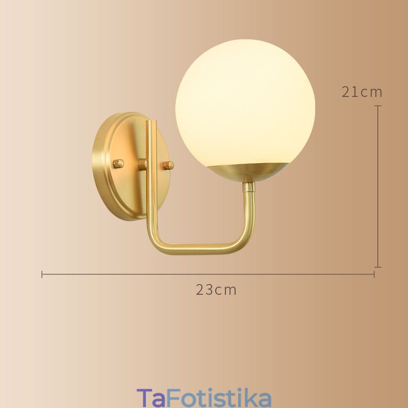 Modern Molecules Bean Light Wall με απόχρωση Ball Glass