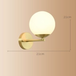 Modern Molecules Bean Light Wall με απόχρωση Ball Glass