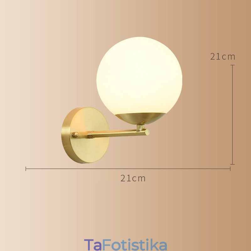 Modern Molecules Bean Light Wall με απόχρωση Ball Glass