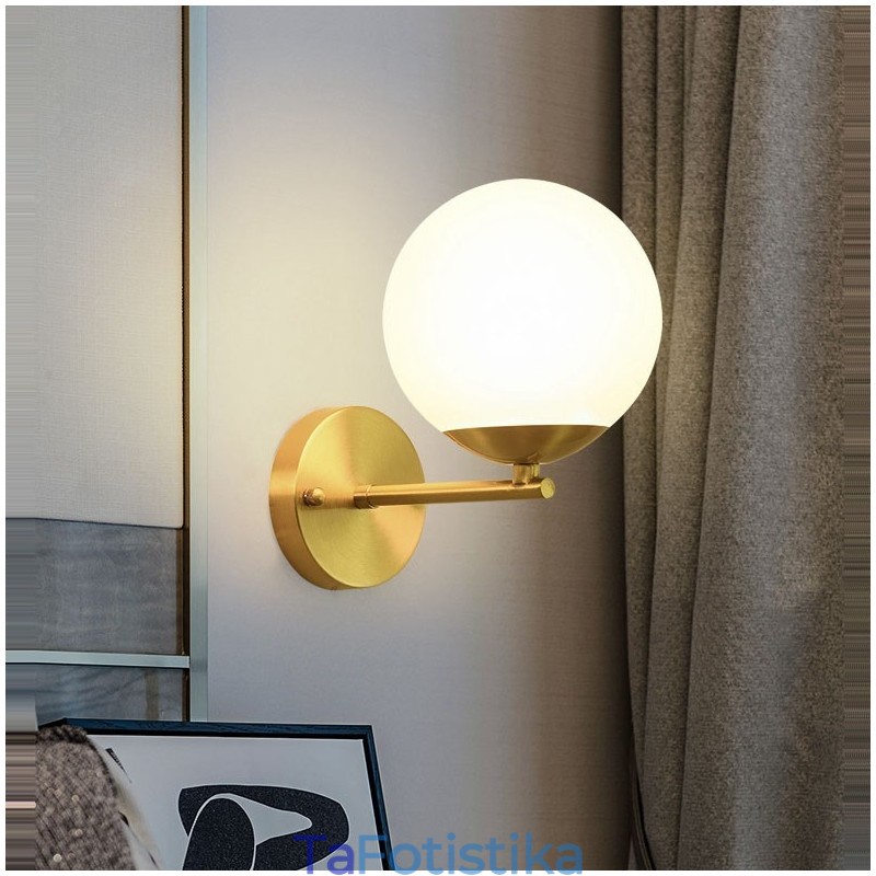 Modern Molecules Bean Light Wall με απόχρωση Ball Glass