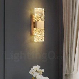 Μοντέρνο Crystal Flush Mount Φωτιστικό τοίχου για Μελέτη Υπνοδωματίου Σαλονιού με Βεράντα δίπλα στο κρεβάτι