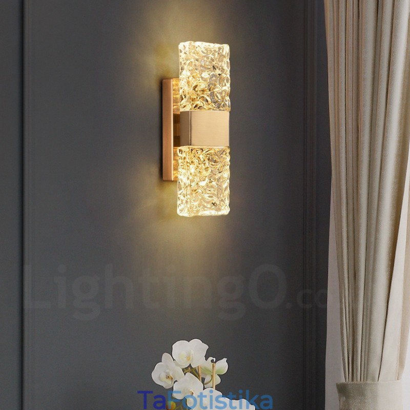 Μοντέρνο Crystal Flush Mount Φωτιστικό τοίχου για Μελέτη Υπνοδωματίου Σαλονιού με Βεράντα δίπλα στο κρεβάτι