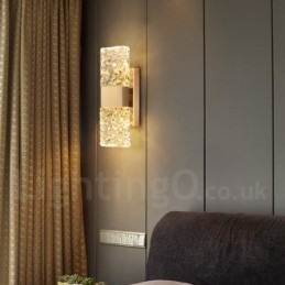 Μοντέρνο Crystal Flush Mount Φωτιστικό τοίχου για Μελέτη Υπνοδωματίου Σαλονιού με Βεράντα δίπλα στο κρεβάτι
