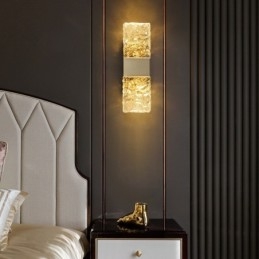 Μοντέρνο Crystal Flush Mount Φωτιστικό τοίχου για Μελέτη Υπνοδωματίου Σαλονιού με Βεράντα δίπλα στο κρεβάτι