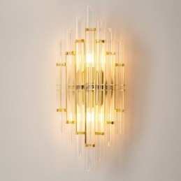 Ξενοδοχείο Light Luxury Κρυστάλλινο Φωτιστικό τοίχου Post μοντέρνα Προσωπικότητα Σαλόνι Διάδρομος Είσοδος Φόντο Φωτιστικό τοίχου Υπνοδωμάτιο κομοδίνο Διακοσμητικές απλίκες