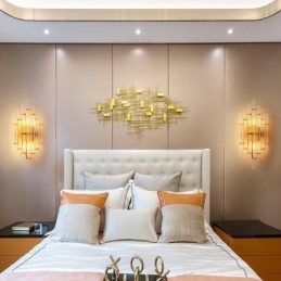 Ξενοδοχείο Light Luxury Κρυστάλλινο Φωτιστικό τοίχου Post μοντέρνα Προσωπικότητα Σαλόνι Διάδρομος Είσοδος Φόντο Φωτιστικό τοίχου Υπνοδωμάτιο κομοδίνο Διακοσμητικές απλίκες