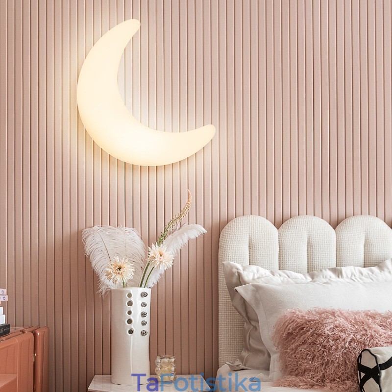 Απλίκες τοίχου παιδικού δωματίου 20W Nordic Indoor Moon Shape Φωτιστικά οροφής
