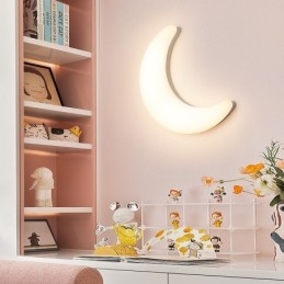 Απλίκες τοίχου παιδικού δωματίου 20W Nordic Indoor Moon Shape Φωτιστικά οροφής
