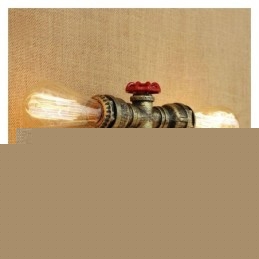 Φωτιστικό τοίχου Vintage Retro Water Pipe Industrial Sconces