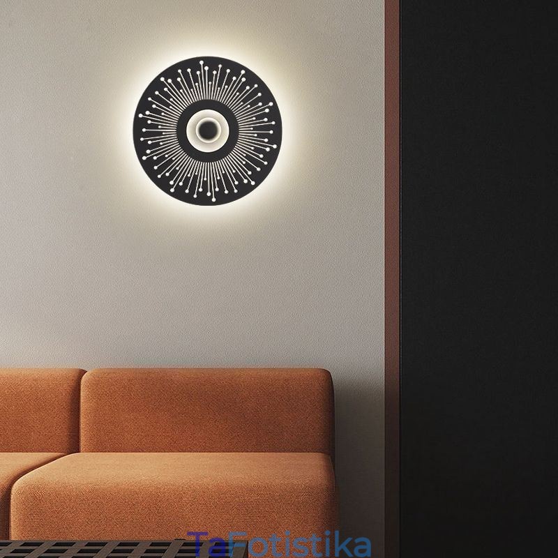 Απλίκα τοίχου Nordic Full Copper Κοίλο στρογγυλό φωτιστικό τοίχου