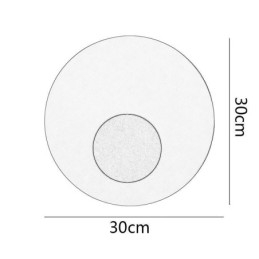 Nordic Wall Light Μαύρο Χρυσό Στρογγυλή Πλήρης Χάλκινη Απλίκα Τοίχου