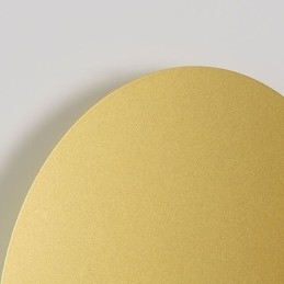 Nordic Wall Light Μαύρο Χρυσό Στρογγυλή Πλήρης Χάλκινη Απλίκα Τοίχου