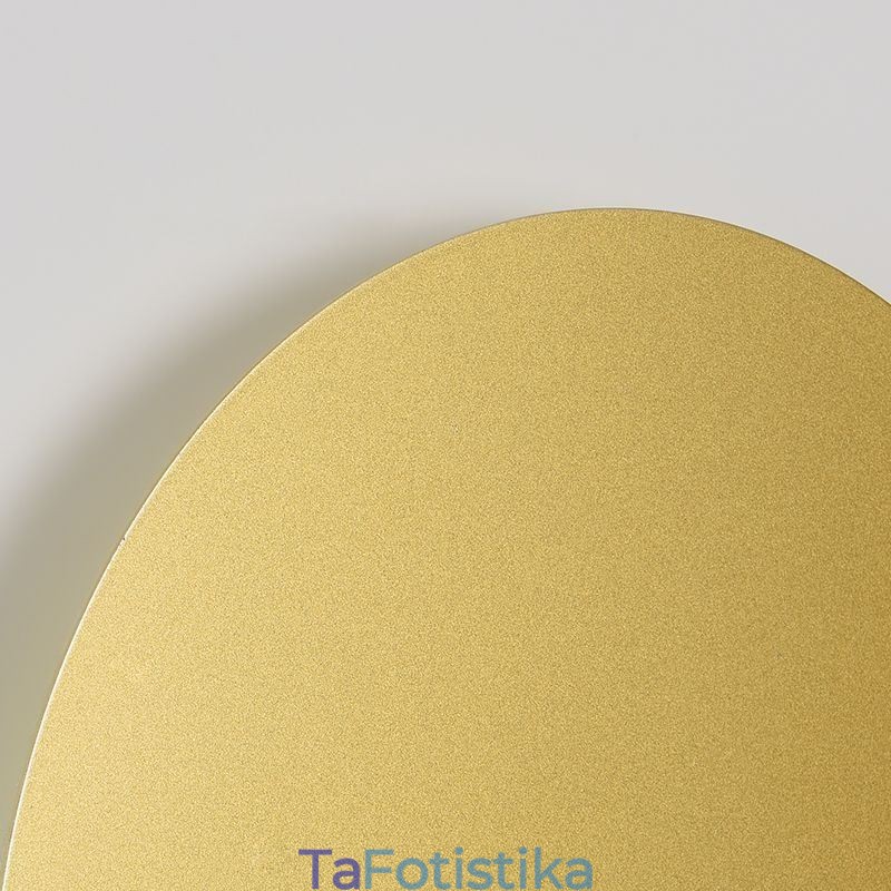 Nordic Wall Light Μαύρο Χρυσό Στρογγυλή Πλήρης Χάλκινη Απλίκα Τοίχου
