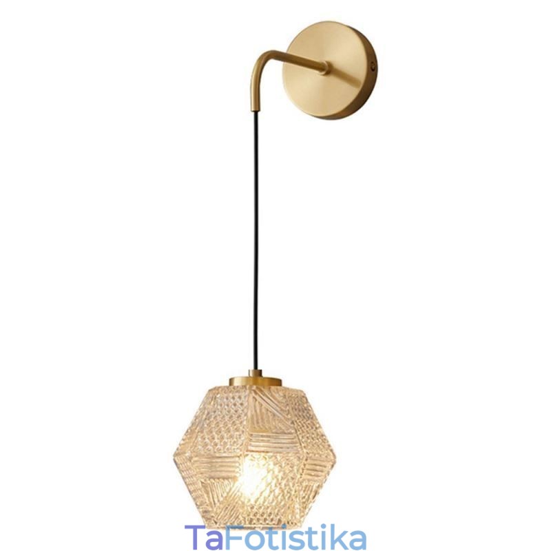 Μοντέρνο Φωτιστικό Τοίχου Δημιουργική Γυάλινη Απλίκα Τοίχου