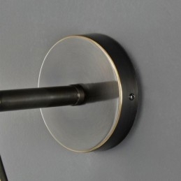 Μοντέρνα απλίκα Globe Glass Wall Light Black Water Drop Wall Light