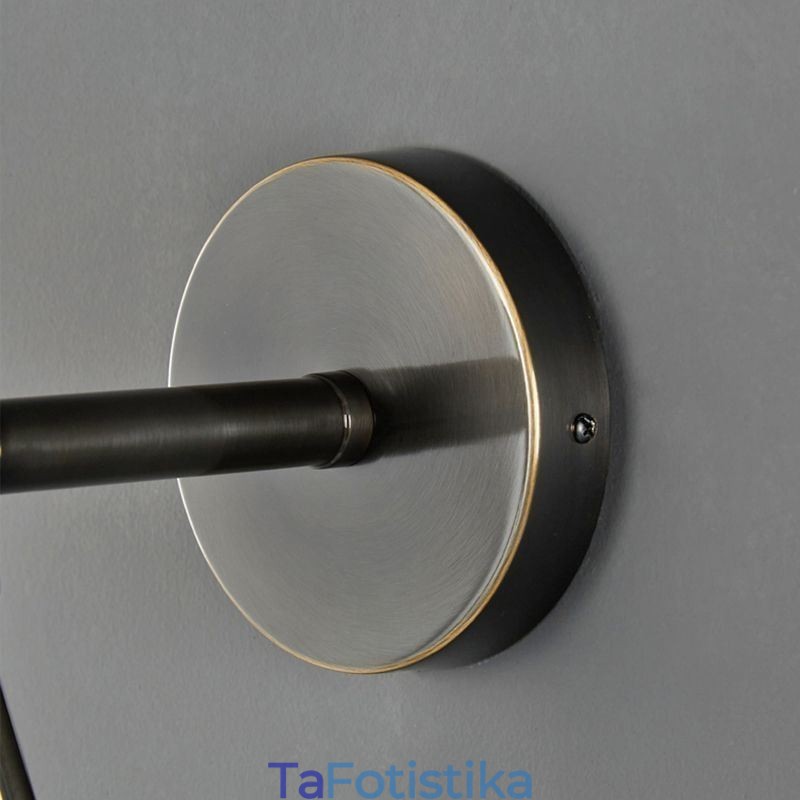 Μοντέρνα απλίκα Globe Glass Wall Light Black Water Drop Wall Light