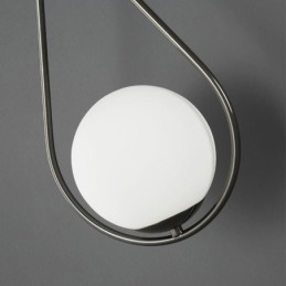 Μοντέρνα απλίκα Globe Glass Wall Light Black Water Drop Wall Light