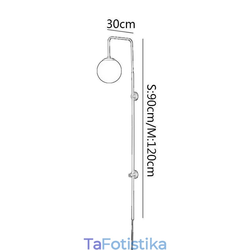 Μοντέρνο Globe Wall Sconce Βουρτσισμένο χρυσό γυαλί φωτιστικό τοίχου