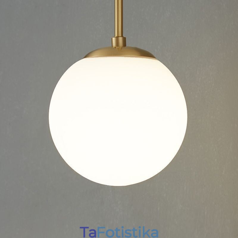 Μοντέρνο Globe Wall Sconce Βουρτσισμένο χρυσό γυαλί φωτιστικό τοίχου