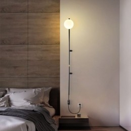Globe Wall Sconce Lighting Mid Century Magic Bean Φωτιστικό τοίχου με βύσμα