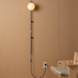 Globe Wall Sconce Lighting Mid Century Magic Bean Φωτιστικό τοίχου με βύσμα