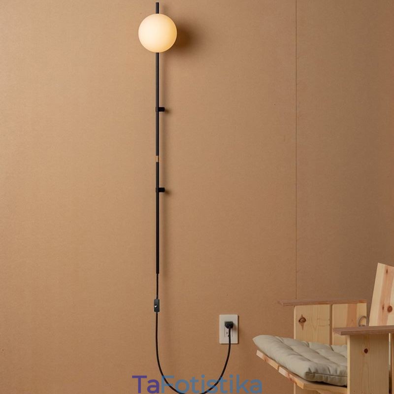 Globe Wall Sconce Lighting Mid Century Magic Bean Φωτιστικό τοίχου με βύσμα