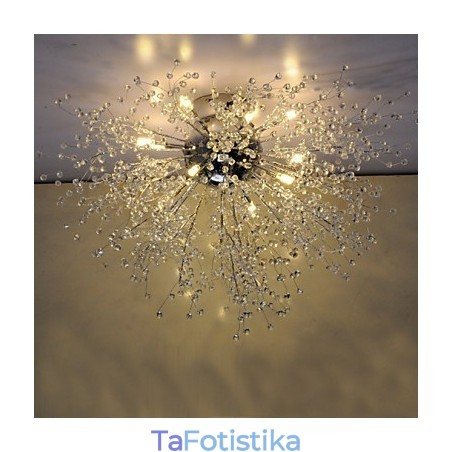 Μοντέρνο Firework Globe AcrChrome Metal Flush Mount GDNS Μοντέρνο Firework Globe AcrChrome Metal Flush Mount GDNS