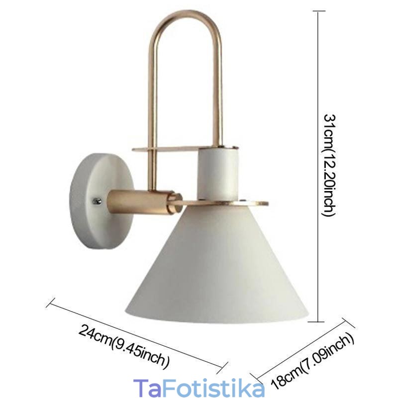 Φωτιστικό τοίχου Nordic Style Makron Απλίκα τοίχου Creative Mirror Φωτιστικό μπροστινού φωτιστικού