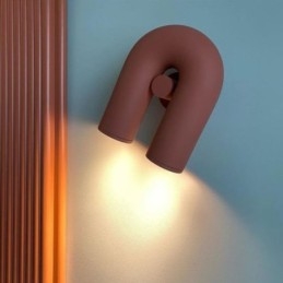 Απλίκα τοίχου Σχήμα U Minimalist Creative Wall Light 90 Περιστρεφόμενο αμπαζούρ