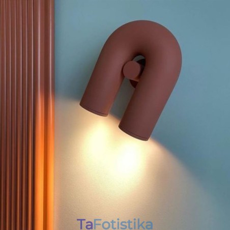 Απλίκα τοίχου Σχήμα U Minimalist Creative Wall Light 90 Περιστρεφόμενο αμπαζούρ Απλίκα τοίχου Σχήμα U Minimalist Creative Wall Light 90 Περιστρεφόμενο αμπαζούρ
