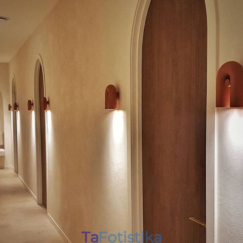 Απλίκα τοίχου Σχήμα U Minimalist Creative Wall Light 90 Περιστρεφόμενο αμπαζούρ