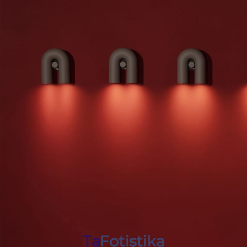 Απλίκα τοίχου Σχήμα U Minimalist Creative Wall Light 90 Περιστρεφόμενο αμπαζούρ