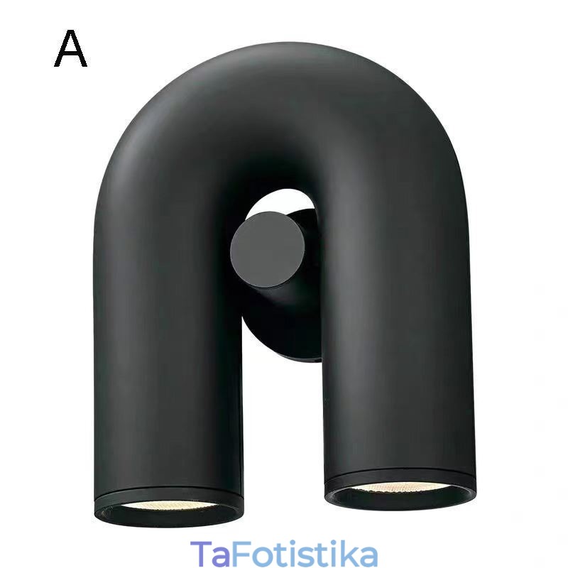 Απλίκα τοίχου Σχήμα U Minimalist Creative Wall Light 90 Περιστρεφόμενο αμπαζούρ